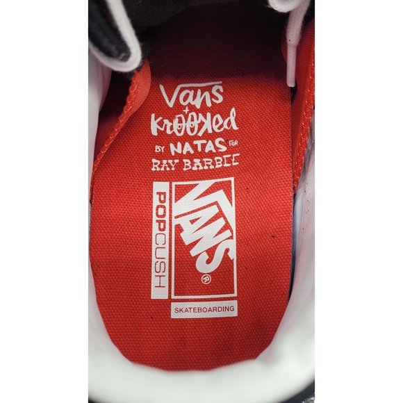 VANS x Krooked by Natas Kaupas for Ray Barbee Sk8-Hi Sneakers VN0A5FCCAPG - Picture 9 of 12